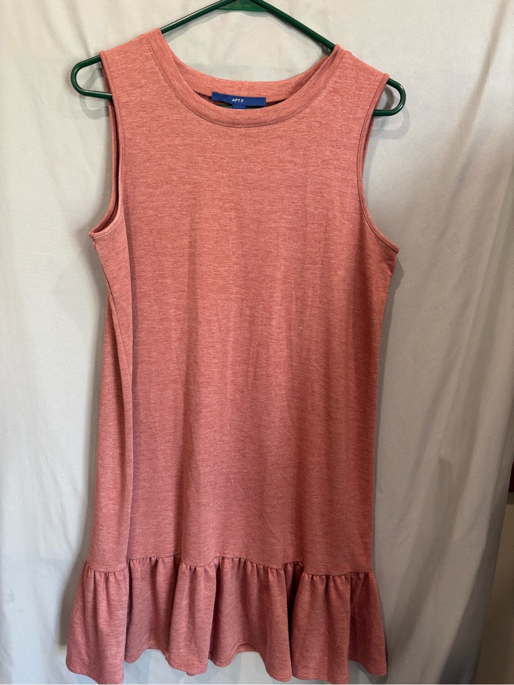 Apt. 9 Sleeveless Ruffle Hem Knit Dress in Rose